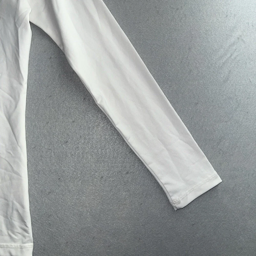 Nike Swim Shirt Rash‎ Guard Long Sleeve White Womens Small
